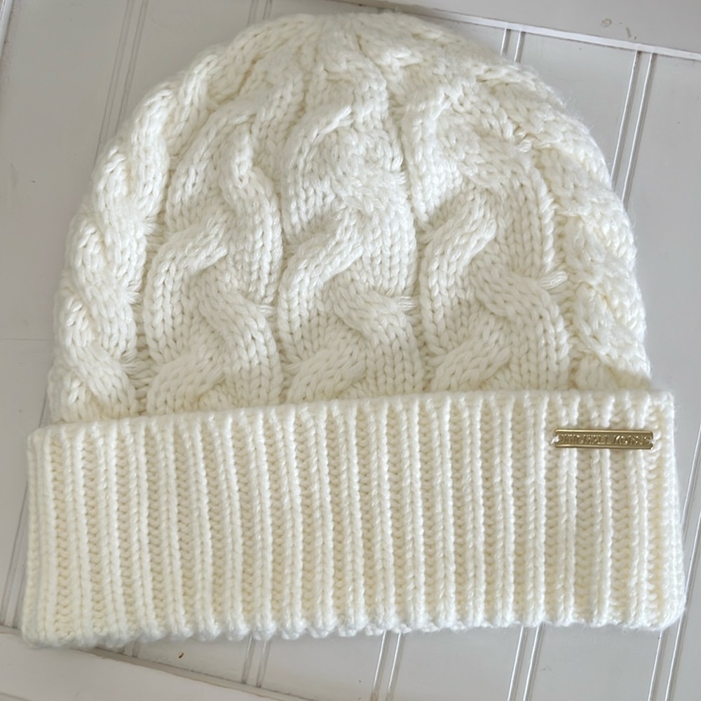 Michael Kors White Knit beanie
